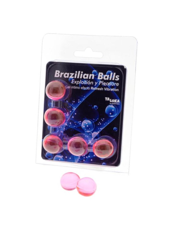 TALOKA - 5 BALLES BRÉSILIENNES REFRESH EFFET VIBRANT GEL EXCITANT