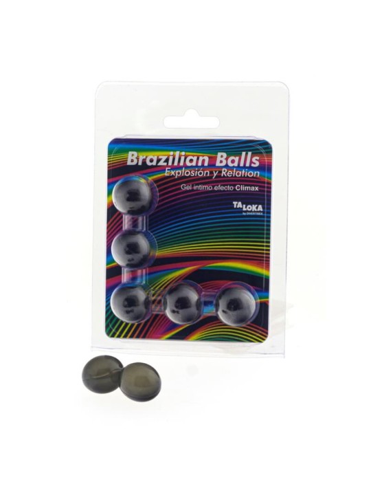 TALOKA - 5 BOLAS BRASILEIRAS EFEITO CLIMAX GEL EMOCIONANTE