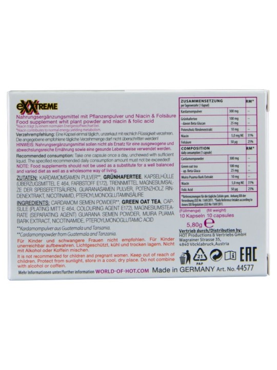 HOT - EXXTREME CAPSULE LIBIDO DONNA 10 UNITÀ