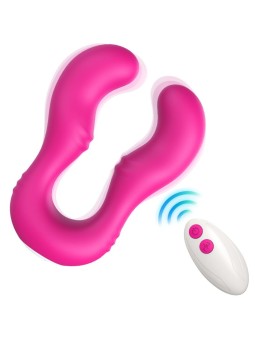 ARMONY - VIBRADOR SERAPH DUPLO CONTROLE REMOTO FÚCSIA