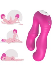ARMONY - VIBRADOR SERAPH DUPLO CONTROLE REMOTO FÚCSIA
