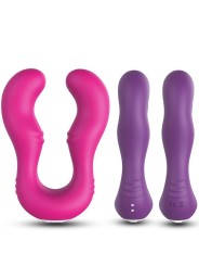 ARMONY - VIBRADOR SERAPH DUPLO CONTROLE REMOTO FÚCSIA