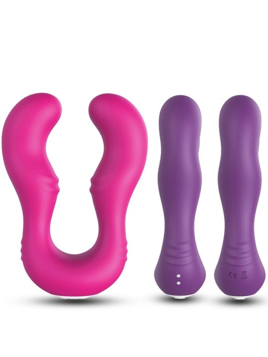 ARMONY - VIBRADOR SERAPH DUPLO CONTROLE REMOTO FÚCSIA