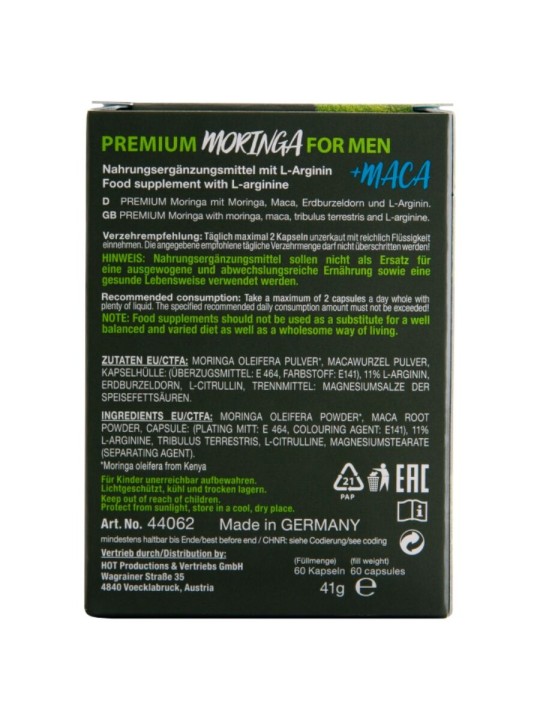 HOT - MORINGA BOÎTES POUR HOMMES 60 UNITÉS