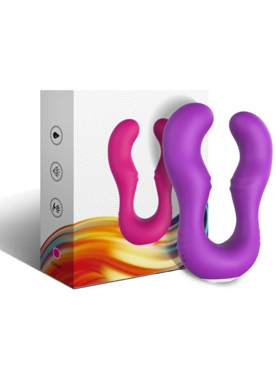 ARMONY - VIBRADOR SERAPH DUPLO CONTROLE REMOTO ROXO