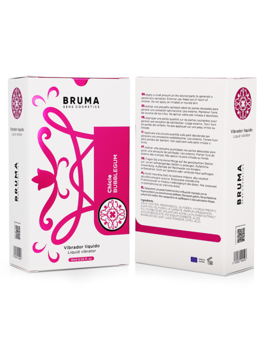 BRUMA - VIBRATEUR LIQUIDE ULTRA GLISSANT BUBBLEGUM 15 ML