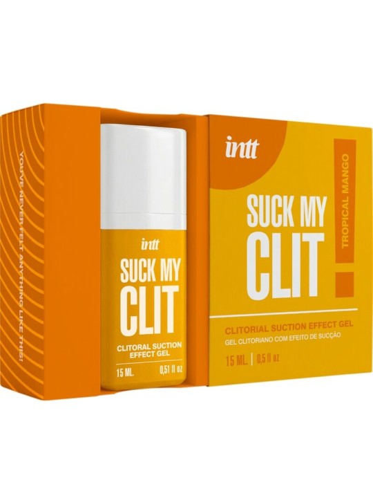 INTT - SUCK MY CLIT GEL COM EFEITO DE SUCÇÃO MANGA TROPICAL 15 ML