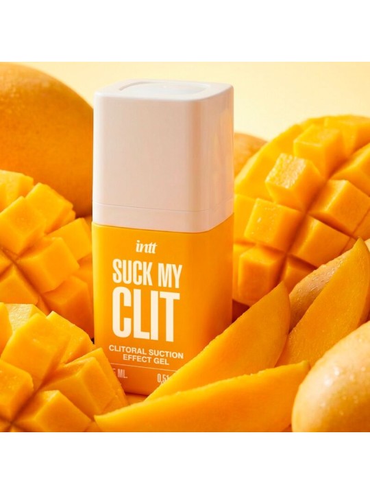 INTT - SUCK MY CLIT GEL EFFET SUCCION PARFUM MANGUE TROPICALE, 15 ML