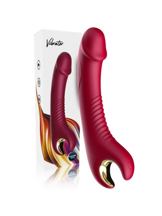 ARMONY - PRINCE DILDO VIBRADOR E ROTATOR VERMELHO