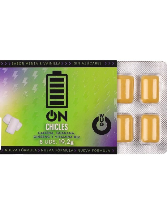 WUG On – Energia istantanea in formato gomma da masticare BLISTER 8 UN