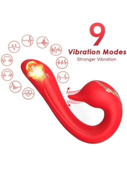 ARMONY - VIBRADOR DELFIN MULTIPOSIÇÃO E EFEITO DE CALOR VERMELHO