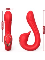 ARMONY - DELFIN VIBRADOR MULTIPOSICION & EFECTO CALOR ROJO
