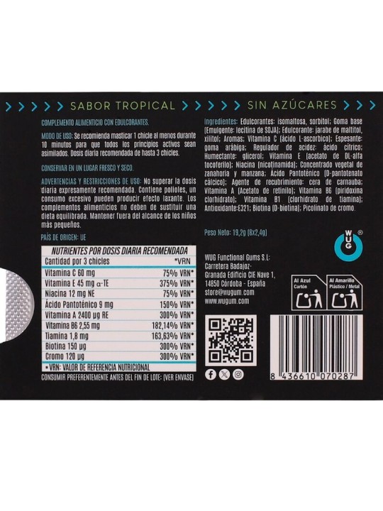 WUG Multivit - La gomma da masticare funzionale che rafforza le tue di