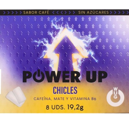 WUG Power Up - Chicle energético para concentración y resistencia BLIS