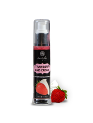 SECRETPLAY - LUBRIFIANT 2-1 EFFET CHALEUR FRAISE & CRÈME 50 ML