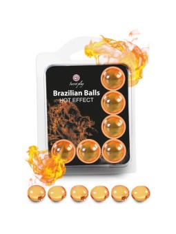 SECRETPLAY - SET 6 BALLES BRÉSILIENNES EFFET CHALEUR