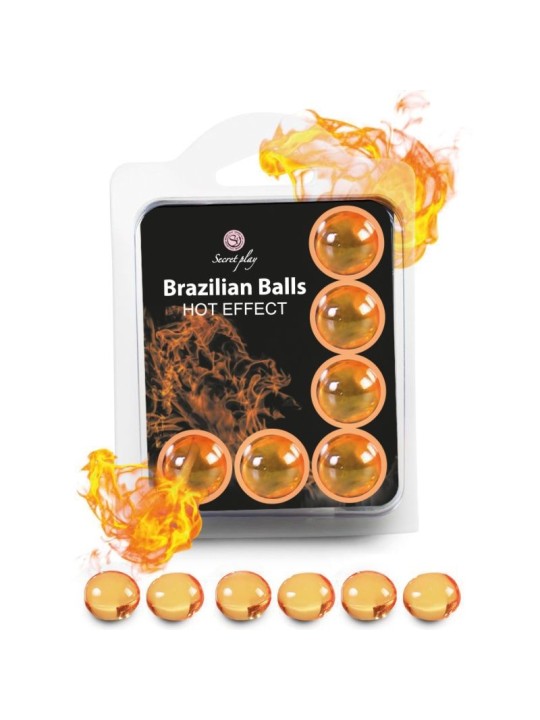 SECRETPLAY - SET 6 BRAZILIAN BALLS HEAT EFFECT