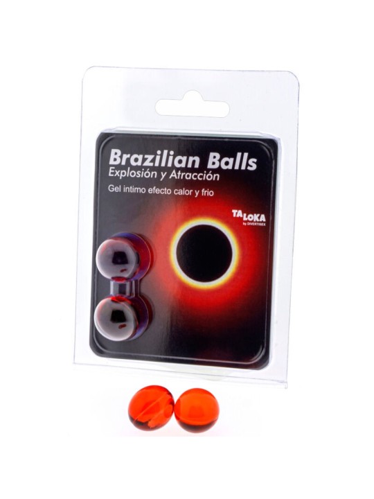 TALOKA - 2 BOULES BRÉSILIENNES GEL EXCITANT EFFET CHAUD & FROID