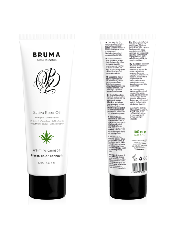 BRUMA - GEL SCORREVOLE ALL''OLIO DI SEMI DI SATIVA SCALDANTE GUSTO CAN