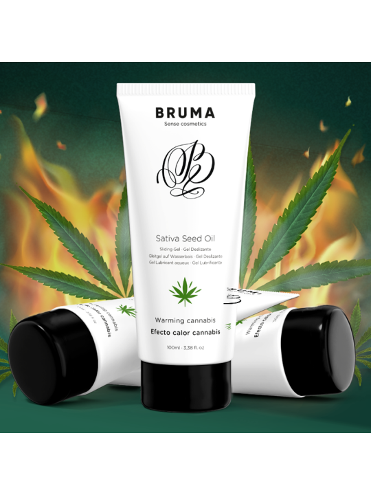 BRUMA - SATIVA SEED OIL SLIDING GEL WARMING CANNABIS FLAVOR 100 ML