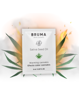 BRUMA - HUILE DE GRAINES DE SATIVA GEL GLISSANT RÉCHAUFFANT SAVEUR DE 