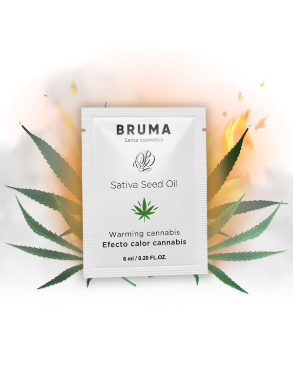 BRUMA - SATIVA-SAMENÖL-GLEITGEL MIT WÄRMENDEM CANNABISGESCHMACK 6 ml