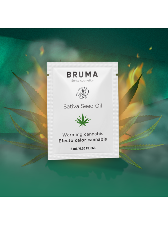 BRUMA - SATIVA SEED OIL SLIDING GEL AQUECEDOR SABOR CANNABIS 6 ML