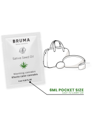 BRUMA - SATIVA SEED OIL SLIDING GEL AQUECEDOR SABOR CANNABIS 6 ML