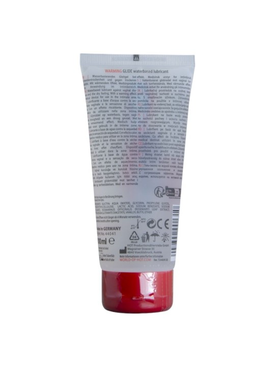HOT - WARMING GLIDE LIQUID PLEASURE LUBRICANTE BASE AGUA EFECTO CALOR 