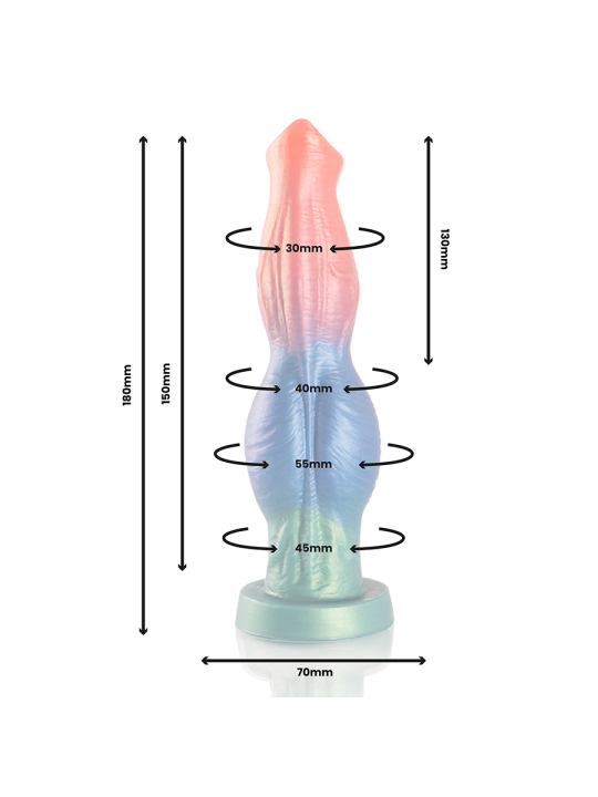 EPIC - ARION DILDO SYMPHONY OF PLEASURE OPLAADBARE AFSTANDSBEDIENING