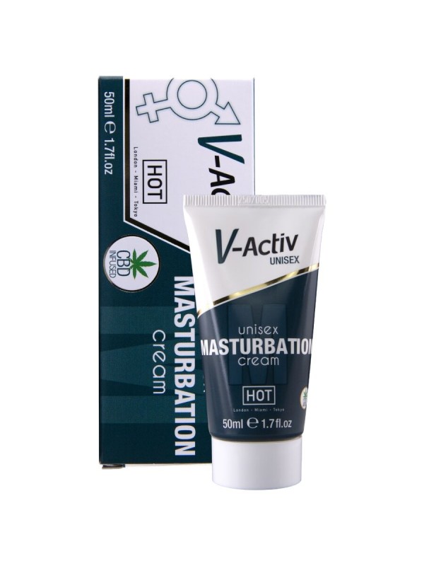 HOT - CREME PARA MASTURBAÇÃO COM CBD - UNISSEX 100ML