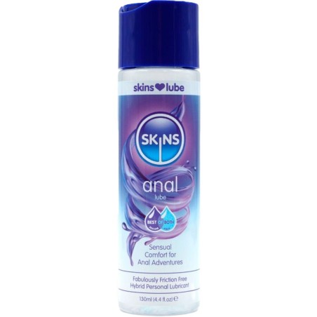 SKINS - ANAAL HYBRIDE GLIJMIDDEL OP WATER- EN SILICONENBASIS 130 ML