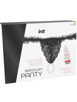 INTT RELEASES - BRASILIANISCHES SCHWARZES HÖSCHEN MIT PERLEN UND SCHMI