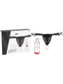 INTT RELEASES - BRAZILIAN BLACK PANTY WITH PEARLS AND LUBRICANT GEL 50