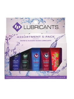ID JUICY LUBE - PACOTE DE TUBO DE LUBRIFICANTE 5X ASSORTED 12 ML