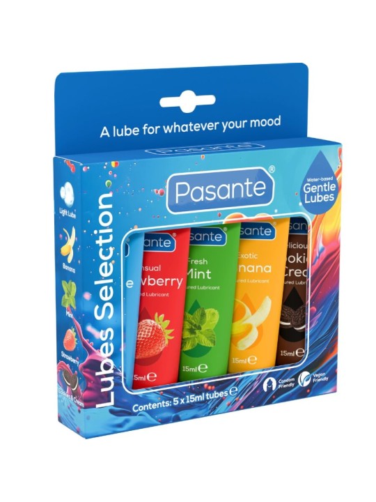 PASANTE - PAK GEASSORTEERDE SMEERMIDDELEN 5 STUKS X 15 ML
