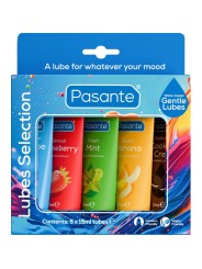 PASANTE - PACK ASSORTED FLAVOR LUBRICANTS 5 UNITS X 15 ML