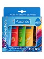 PASANTE - PACK ASSORTED FLAVOR LUBRICANTS 5 UNITS X 15 ML