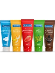 PASANTE - PACK ASSORTED FLAVOR LUBRICANTS 5 UNITS X 15 ML