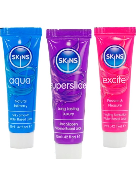 KIT DE LUBRIFIANTS VITAL POUR LA PEAU - AQUA, SUPERSLIDE ET EXCITE (3 