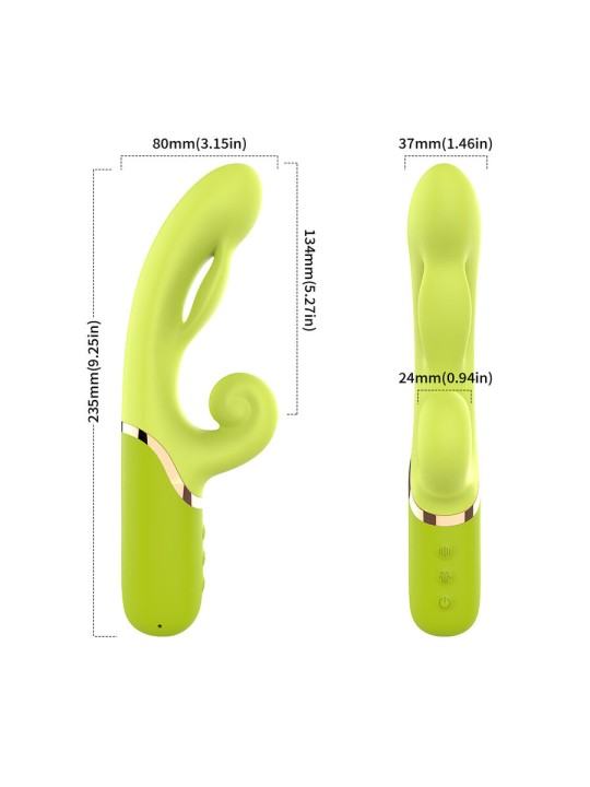 ARMONY - INFLABLE POINT A STIMULATEUR VIBRATEUR VERT
