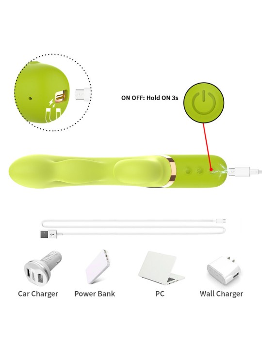 ARMONY - INFLABE POINT A TO STIMULATOR VIBRATOR GREEN