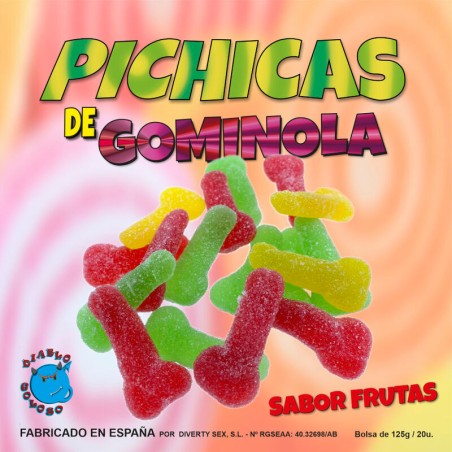DIABLO GOLOSO - JELLY FRUIT CANDY BITES MET SUIKER
