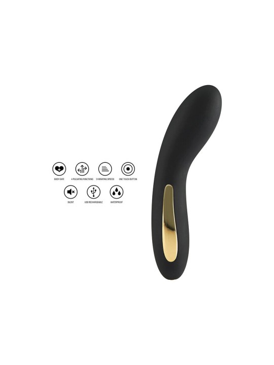 TOYJOY - VIBRADOR PRETO COM LUZ LUMINADA