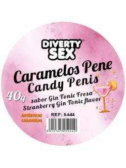 DIABLO PICANTE - 20 GIN & TONIC FLAVORED PENIS CANDIES
