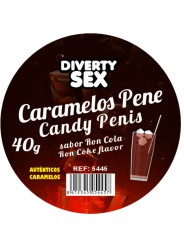 DIABLO PICANTE - 20 CARAMELLE PER PENE AL GUSTO RON COLA