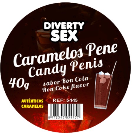 DIABLO PICANTE - 20 RON COLA GEAROMATISEERDE PENIS SNOEPJES