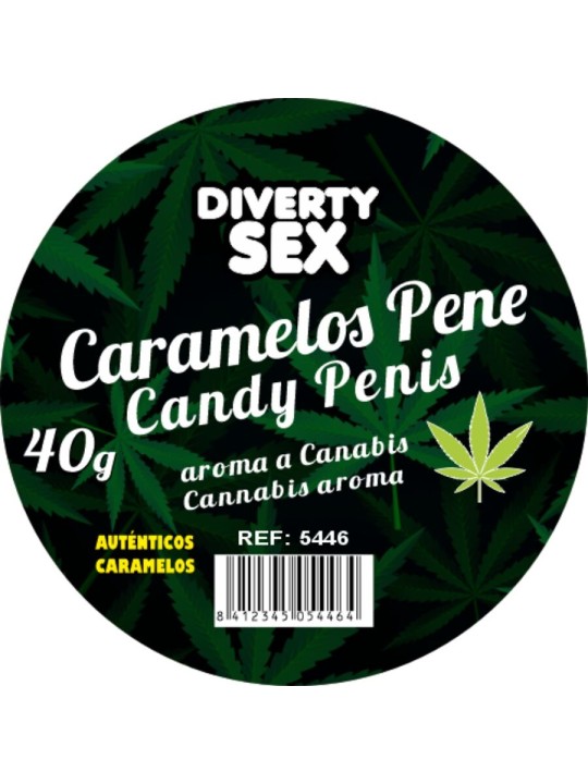DIABLO GOLOSO - 20 PÊNIS DOCES CANNABIS AROMA