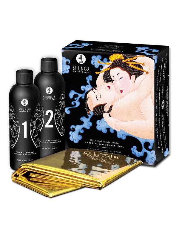 SHUNGA - ORIENTALISCHES BODY-TO-BODY-EROTISCHES MASSAGEGEL MIT EXOTISC