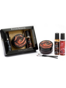 EXTASE SENSUAL - KIT COFRE CHOCOLATE AFRODISIACO